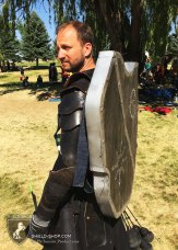Catibus style back shield for Belegarth