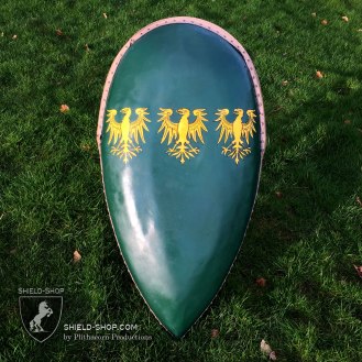 Three Eagles Curved Kite Shield
