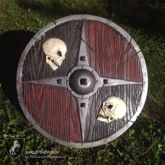 Two Skulls shield for LARP and Cosplay